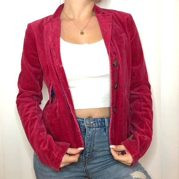 NEVER WORN!! American Eagle Red denim jacket - Picture 2 of 4